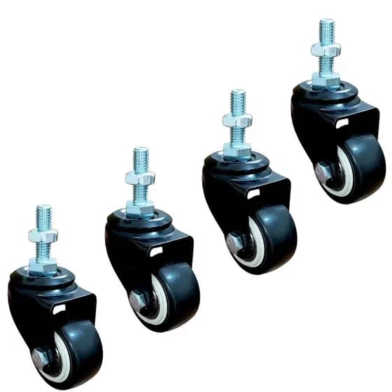 jogo com 4 Rodinhas giratória Para móveis NÃO risca o chão piso porcelanato parafuso de 8 mm