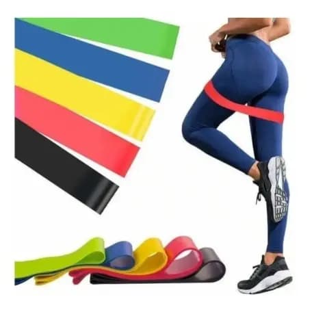 Mini band faixa elástica Elástico de exercícios esporte e musculação e fisioterapia Fitness