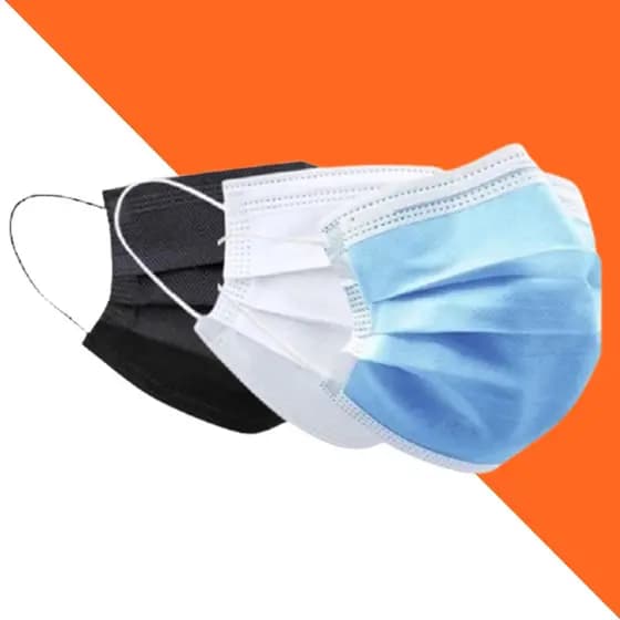 Kit 50 Máscara Descartável De Proteção Facial Tripla Proteção maxima