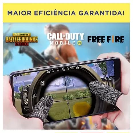 Par Luva De Dedo Gamer Para Celular Mobile Gamepad Free Fire LoL PUBG COD