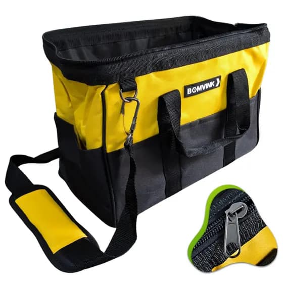 Bolsa de ferramentas resistente 8 bolsos externos eletricista casa construção
