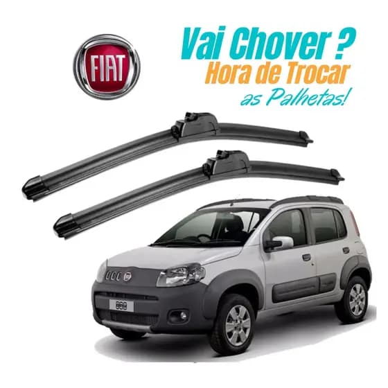 Par Palheta Limpador Parabrisa Dianteiro Uno Vivace 2011 2012 2013 2014 2015 2016 2017 2018 2019