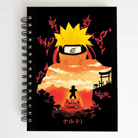 Sketchbook Caderno Naruto Desenho Aquarela A6 ou A5 Anime 90g ou 120g ou 240g Flexível