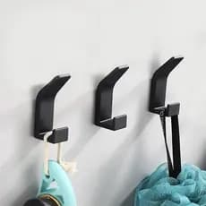 Kit 3 Cabides p/ toalhas de Banho com Dupla Face Quarto e Banheiro