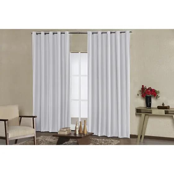 Cortina Blecaute para Sala Quarto Corta Luz Tecido Blackuout Grosso Premium 4m x 2.70m para Decoração