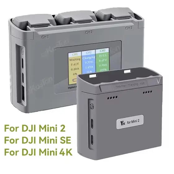 Konouyopara DJI Mavic Mini 2/SE 4K Bateria Hub De Carregamento Carregador De Drone Carga De 2/3 Vias Para Acessórios