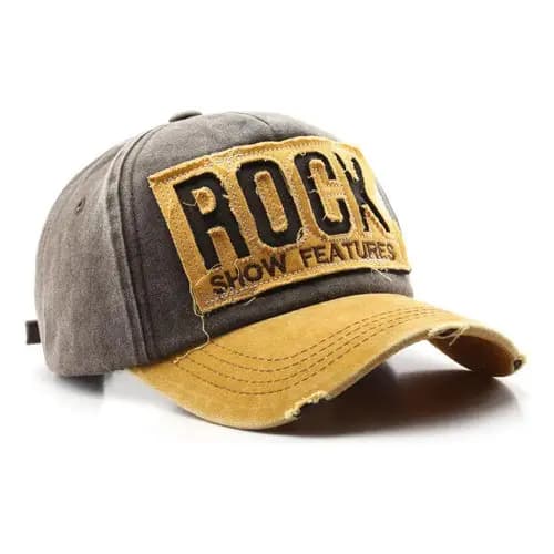 Boné Rock Clássico Old Vintage Algodão Rasgado Envelhecido Luke Sports