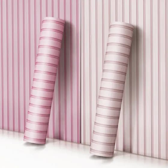 Papel De Parede Autocolante Ripado Rosa Madeira Colorida Quarto Menina Infantil Sala Escritório