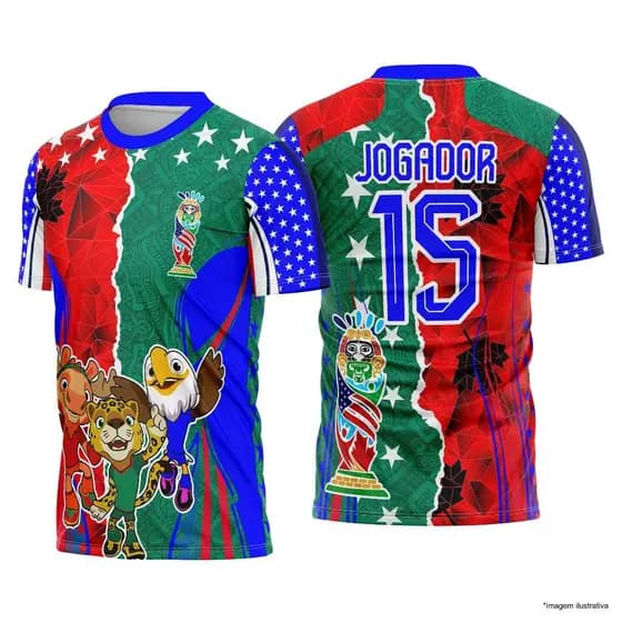 Camisa Camiseta Blusa Basica Copa de Mundo 2026 do Brasil Personalizada Com Seu NOME e ou LOGO