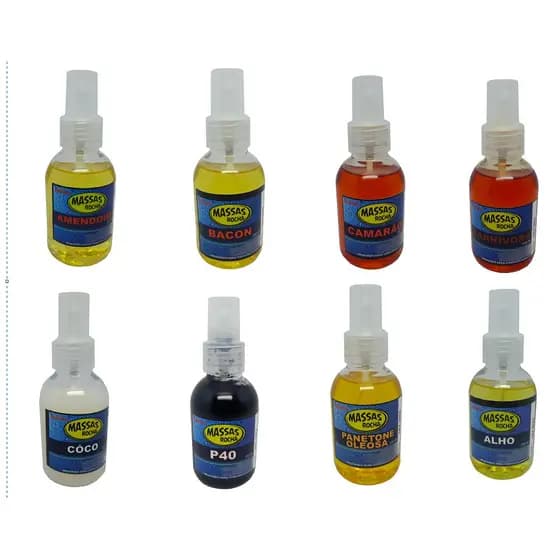 Essencia Liquida Atrativo Pesca com Borrifador 100ml Diversos Sabores - Massas Rocha
