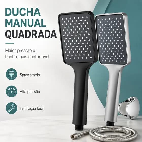 Chuveiro De Mão Completo Alta Pressão