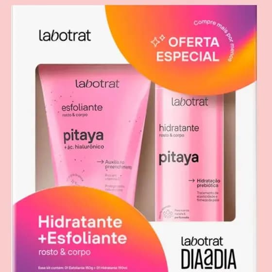 Kit Esfoliante 150g + Hidratante 190ml Pitaya - Labotrat