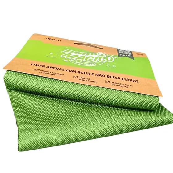 Kit 2 Panos De Limpeza P/ vidros Ecomais sem Embalagem limpeza apenas com água casa carro espelhos