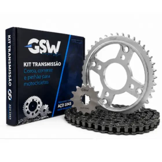 Kit Relação Transmissão Titan 150 Fan 150 Start 150 Aço 1045