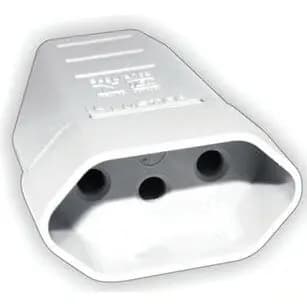 Kit 50 PEÇAS - V-23 PINO FEMEA 2P+T 10A BRANCO