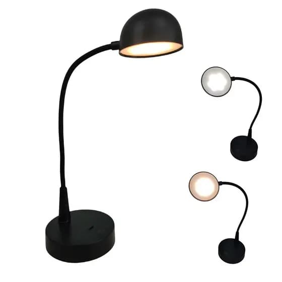 Luminaria Abajur LED Touch 3 Tons Recarregavel USB Flexivel Casa Sala Quarto Cabeceira Trabalho Mesa Escritorio