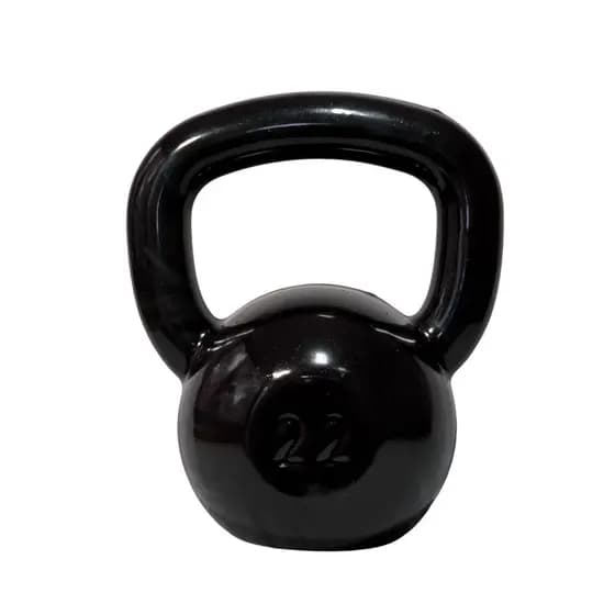 KETTLEBELL DE FERRO 22 KG EMBORRACHADO - TREINO CASA, ACADEMIA E CROSSFIT
