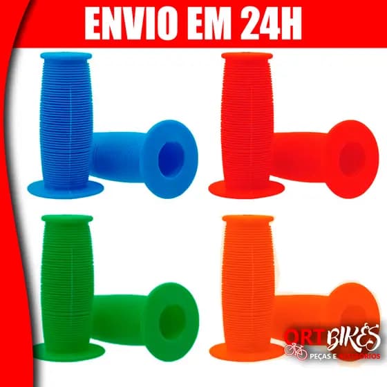 Manopla Infantil Bike 85mm Macia luvinha Colorida GTA Aro 12 14 16