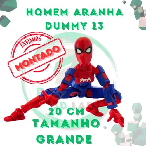 Homem Aranha Spider-man *20 cm* Boneco Dummy 13 # MONTADO # Articulado Action Figure Brinquedo Varias Posições 3D