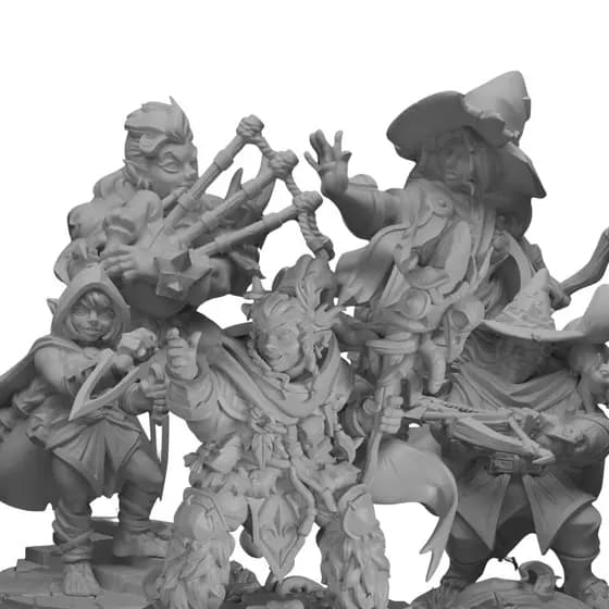 Miniaturas Halflings RPG Dungeons And Dragons D&D Tabuleiro