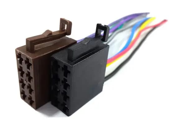 conector adaptador plug fic 16 vias universal radio / dvd / mp3 / mp5 / multimidia