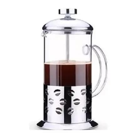 Cafeteira Francesa Café Chá French Press 350ml Vidro E Inox 4 Xícaras