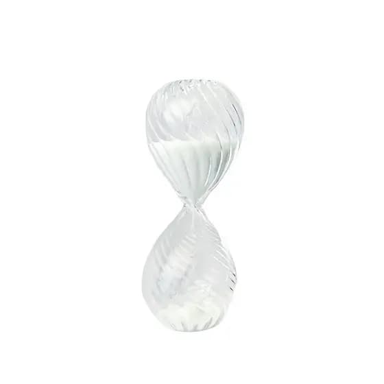 Ampulheta Vintage De Vidro Alto Relevo Relógio Areia Tempo Contagem 5Min Design Decoração Multiuso