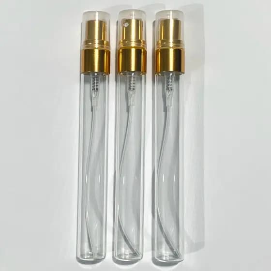 kit 80 Frasco de Vidro para perfume 10ml spray tampa dourado