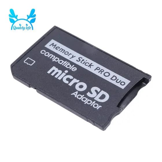 Adaptador Memory Stick Pro Duo Mini MicroSD TF Para MS Leitor De Cartão SD SDHC Série Sony E PSP