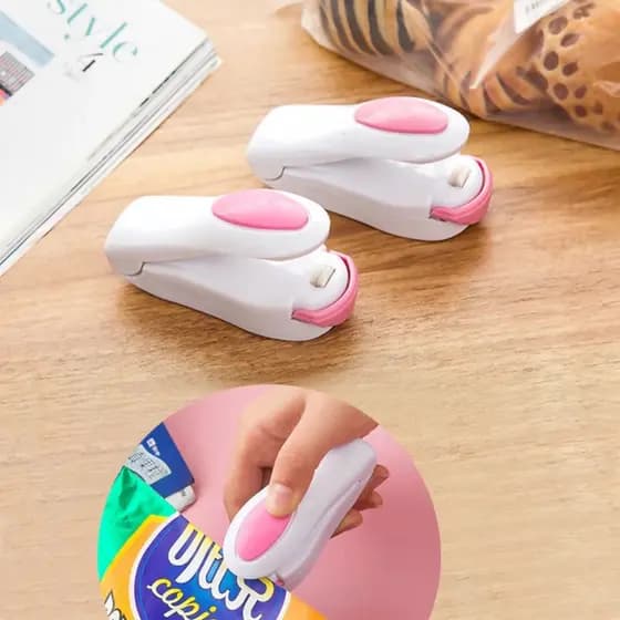 Mini Selador De Plástico Portátil Para Lacrar Embalagens a Pilha