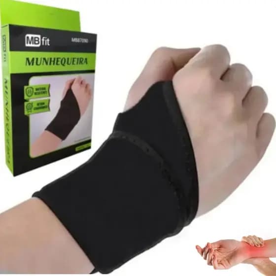 Munhequeira Para Tendinite Pulso Aberto Punho Órtese Ajustável Ortopédica Reforçada Promoção