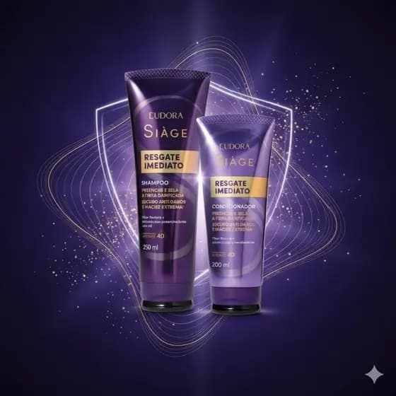 Kit Eudora Siage Resgate Imediato Shampoo e Condicionador
