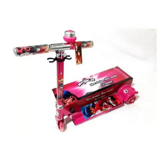 Promoção Patinete Infantil Metal Lol 3 Rodas Com Led