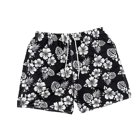 Short Mauricinho Estampado Tactel Moda Praia Floral Masculino