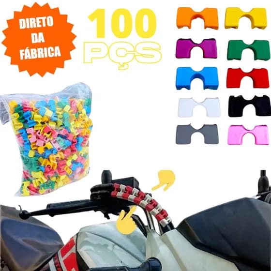 Enfeite Organizador Adaptador Para Cabos De Moto Honda 100un