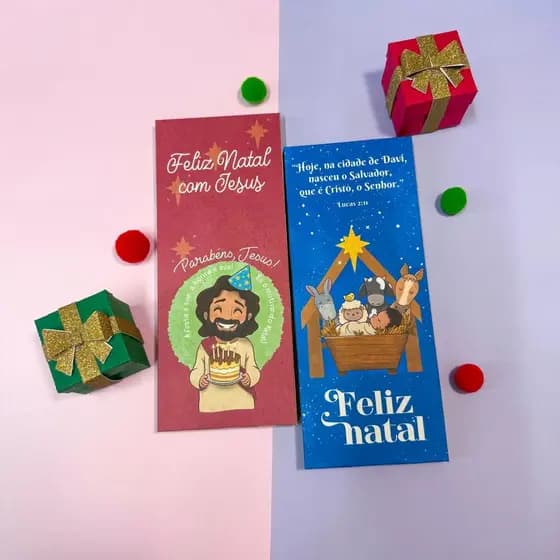 10/20 PORTA BARRA DE CHOCOLATE NATAL - CAIXA PARA BARRA DE CHOCOLATE NATAL CRISTÃO CAIXINHA NATAL RELIGIOSO JESUS CRISTO