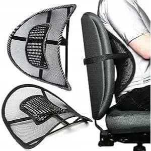 Suporte Encosto Lombar Ergonômico para Banco Automotivo e Cadeira Carro Postura Conforto