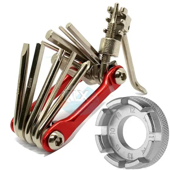 Kit ferramenta Multiuso para bike + chave de raio P/ Bicicleta Com Oito Medidas Diferentes