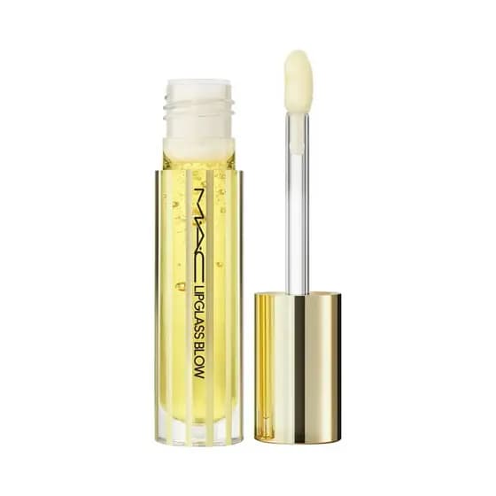 Gloss Labial MAC Lipglass Blow Plumping Oil Ginger Zinger