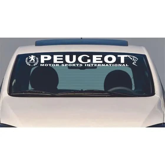 Adesivo Peugeot tuning de parabrisa para carro Peugeot