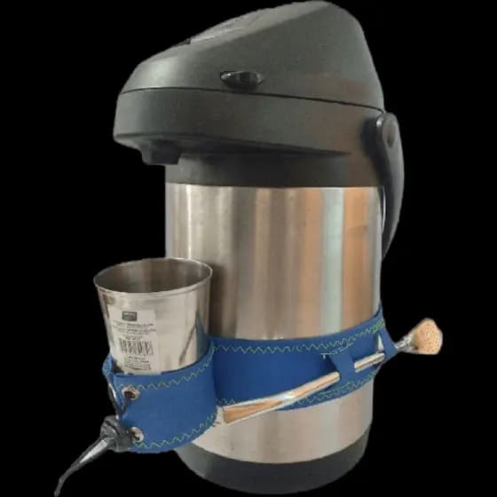 Suporte de garrafa térmica - suporte para copo - cinta tereré - cinta suporte - garrafa térmica - garrafa inox