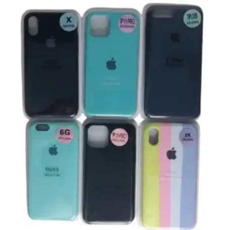 Capa Capinha Silicone Iphone Com Logo Original Apple Iphone 6G/6S - Iphone 7/8Plus - Iphone X/XS - Iphone Xr - Iphone 11 Pro