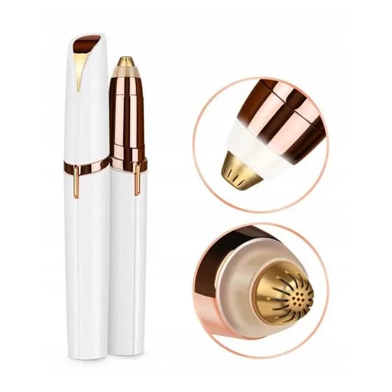 Caneta Depilador Sobrancelha Elétrico Sem Dor Aparador Portátil USB Flawblss