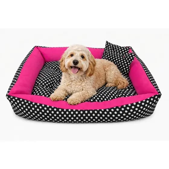 Cama pet 1,00x0,80 mais que uma cama um refugio ,vai com brinquedos que são ossinho e almofadinha !