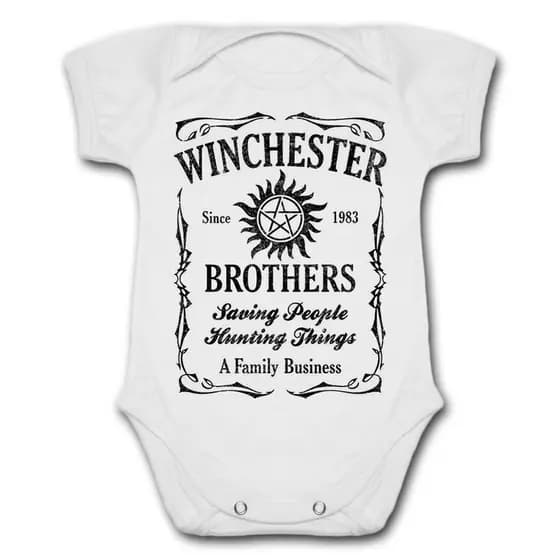 Body de Bebê Supernatural Sobrenatural Winchester