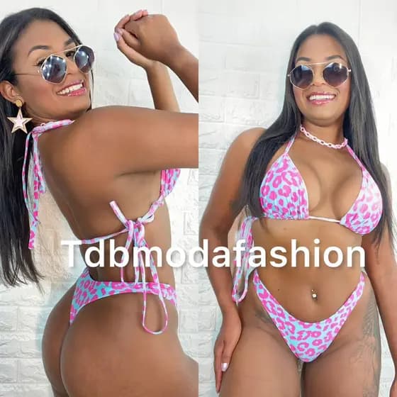 biquíni fio dental conjunto blogueira