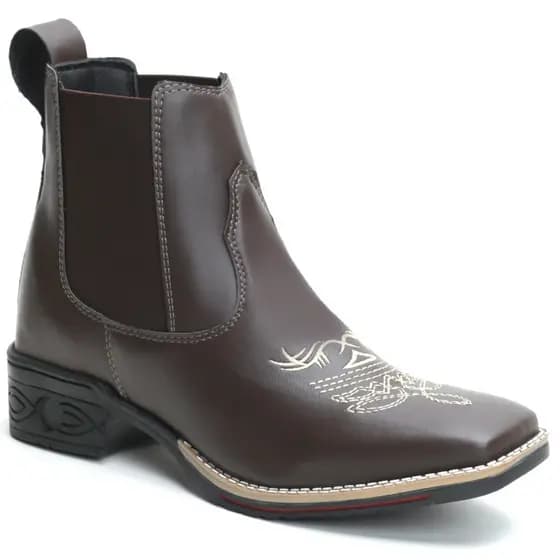 Botina Country Texana Feminina Cano Curto