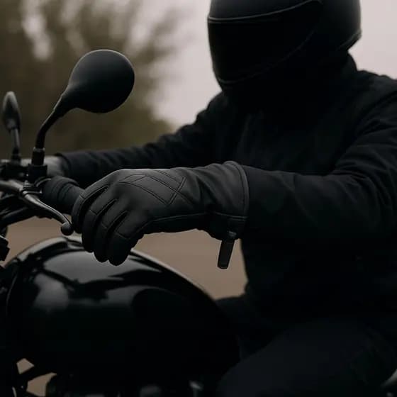 Luva Moto Adulto Masculino Feminino Motoboy Couro Sintético Impermeável Reforçada Forrada Frio Inverno Motoqueiro