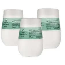 Natura kit com 3 roll on antitranspirante erva doce
