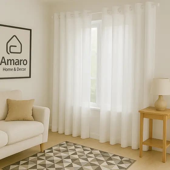 Cortina Oxford Para Sala Quarto Branca 300x250 Premium Revenda